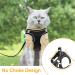 Frevoitna Cat Dishes with Leash - Adjustable Cat Harness Reflective & Breathable - Ideal for Walks (Black XS) - International Shipping Available - Buy Online on SooperMarket.com