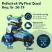 Buy Hudora My First Quad Roller Skates for Kids - Adjustable Sizes & Colors - High-Quality Safe Lightweight & Ideal for Children up to 20kg - Buy Online on SooperMarket.com