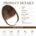 REECHO 100% Human Hair Clip in Bangs - Air Bangs Medium Brown - Buy Online on SooperMarket.com