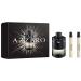 Azzaro The Most Wanted Eau de Toilette Intense Aromatic & Woody Mens Cologne Gift Set 3-Piece Set Includes Full Size Fragrance (100ml) + Two Travel Size Sprays (10ml) - Gifts for Men