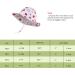 LANGZHEN Baby Girls Sun Protection Hat with Chin Strap | Toddler Kids Wide Brim Play Hat | Flamingo Pink + White | 1-2 Years - Buy Online on SooperMarket.com