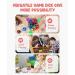 JoyCat 100 16mm 6 Sided Dice Set - Standard Game Dice for Kids and Classroom - 10 Translucent Colors with Storage Bucket - Buy Online on SooperMarket.com