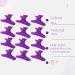 Head Jog 12 Pack Butterfly Hair Clips Accessories for Sectioning and Styling. Hair Clamps for Women and Men (Purple) - Buy Online on SooperMarket.com