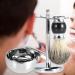 Professional Shaving Stand for Brushes & Bowls | 23x12x12 cm | Men's Razor Tool Set with Synthetic Hair Brush & Alloy Soap Cup - Buy Online on SooperMarket.com