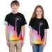 Kids 3D Print Casual Summer Blouse T-Shirt - Black, Size 9-10 Years - Buy Online on SooperMarket.com