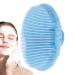 Facial Brush Multifunctional Silicone Face Scrubber Hand Scrubber Waterproof Facial Cleansing Brushes for Skin Cleansing for Deep Cleansing Virtcooy Blue