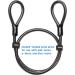 Titanker 4FT Bike Cable Lock - Heavy Duty Security Steel Cable with Vinyl Coating - Buy Online on SooperMarket.com