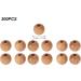 200pcs 0.6cm Round Wooden Beads - Peach Loose Spacer Beads for DIY Necklaces Bracelets & Pendants | International Shipping Available - Buy Online on SooperMarket.com