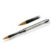 Cats Tongue Full Cover French Brush Set - Deluxe Gel Brush with Rhinestone Handle for Perfect Nail Art - Buy Online on SooperMarket.com