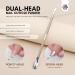 Saviland 4-Piece Acrylic Nail Brush Set with Holder & Cuticle Pusher - Nail Art Tools for Acrylic Powder, Extensions, and Carving | Home DIY and Salon Use - Buy Online on SooperMarket.com