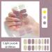 16PCS Purple Glitter Gel Nail Strips | Self-Adhesive Semi-Cured Gel Polish Wraps | Long-Lasting Nail Art Stickers with UV Light - Buy Online on SooperMarket.com