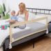 Costzon Double Sided Bed Rail Guard  2 Pack  Extra Long Swing Down Safety Guard w/ Straps  Folding Baby Bedrail for Kids Twin Double Full Queen King Mattress  Beige 59 Inch Beige 59 inch (Pack of 2) - Buy Online on SooperMarket.com