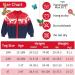 Kids Christmas Reindeer Sweater Cardigan | Boys Winter Knit Jumper 18-24 Months Navy Blue - Buy Online on SooperMarket.com