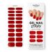 MOYOU LONDON Semi Cured Gel Nail Wraps 20 Pcs Gel Nail Polish Strips for Salon-Quality Manicure Set with Nail File & Wooden Cuticle Stick (UV/LED Lamp Required) - Queen Of Hearts