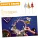 ORFOFE Wreath Decor 15pcs Simulated Fruit Skewers Xmas Fruits Stems Xmas Fruits Branch Fruits Branch Picks Fake Fruit Foam Christmas Wedding Decor - Buy Online on SooperMarket.com