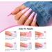 Jelly Nude Acrylic Dipping Powder System Essentials KitLiquid Glue Set Steps 1-4 Base Coat Activator Top Brush Saver Long Lasting and No Nail Lamp Needed for French Nails - Buy Online on SooperMarket.com
