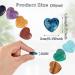 Kioiner 20 Pcs Heart Shape Stones 2 cm Love Heart Healing Crystal Stones Natural Heart Worry Stones Chakras Stones for Women Yoga Witchcraft Meditation Stress Reiki Energy Balancing Home Decoration - Buy Online on SooperMarket.com