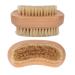 Double-Sided Wooden Nail Brush - Natural Bristle Hand & Fingernail Cleaner | Eco-Friendly Manicure & Pedicure Accessories for Men & Women - Buy Online on SooperMarket.com
