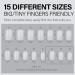 AILLSA Ultra Short Coffin Nail Tips - 240 PCS Matte Soft Gel Full Cover False Nails for DIY Press On - 15 Sizes Pre-shaped Clear Acrylic Tips - Buy Online on SooperMarket.com
