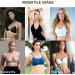 Bra Pads Inserts 3 Pairs - Nimiah Sewn Edges A/B C/D D/E Cup Sizes | Beige Black White Options | Small-Medium Size - Buy Online on SooperMarket.com