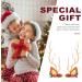 minkissy 2 Pairs Christmas Glow Barrette Christmas Hairpin Glowing Hairpin Girl Hair Accessories Girls Hair Ties Hair Ornaments for Women Xmas Hair Clips Antlers Deer Horns Hair Holder Ear - Buy Online on SooperMarket.com