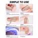 Kalolary 20PCS Pink Marble Gel Nail Polish Strips | Waterproof Adhesive Wraps with Nail File - UV/LED Lamp Required - Buy Online on SooperMarket.com