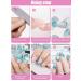 Kalolary Nail Foil Self-Adhesive - 12 Sheets Marble Rages Full Wraps Nail Polish Stickers | Nail Art & DIY Decoration with Nail File - Buy Online on SooperMarket.com
