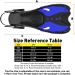 Adults Snorkeling Set with Dry Top Snorkel, Flippers, Mask, and Gear Bag - Blue-Black - Large-X-Large - Buy Online on SooperMarket.com