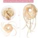 REECHO Super Long Tousled Updo Hair Bun Extension - Beige Blonde | Curly Wavy Hair Wrap Ponytail Scrunchie for Women Girls - Buy Online on SooperMarket.com