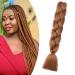 Gairyan braids extensions braid extensions art hair for braiding 1pcs 100g 24 "jumbo braiding hair ombre synthetic box braid hair extensions braids Afro for crochet twist (light auburn) 60 cm (1 piece)