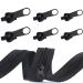 6 pieces of zipper replacement zipper zipper repair set removable metal zipper pull for wallets clothes jeans suitcases luggage