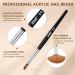 JOSLOVE 5Pcs Kolinsky Acrylic Nail Brush Set - Sizes 6/8/10/12/14 for Acrylic Powder Application - Wooden Handle - Ideal for Beginner & Professional DIY Nail Extensions - Buy Online on SooperMarket.com