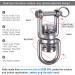 BeneLabel Swing Swivel - 360 Rotation, 770LB Capacity - Safe Rotational Device for Web Tree Swing, Aerial Dance, Children's Swing & Yoga Sets - Buy Online on SooperMarket.com