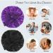 Classycoo 2PCS Large Satin Sleep Bonnet Set - Adjustable Silk Bonnet for Women and Men | Black + Purple - Buy Online on SooperMarket.com