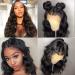 Ainmeys 26 Inch Brazilian Body Wave HD Transparent Lace Front Wig | 9A Unprocessed Virgin Human Hair | 180% Density Deep Part | Pre Plucked Natural Black | for Black Women - Buy Online on SooperMarket.com