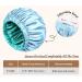 Mikimini Satin Sleep Hood for Long Curly Hair | 2 Pack Green & Light Blue | Double-Layer Silk Hair Caps for Women | Extra Large Stretchy Sleep Caps - Buy Online on SooperMarket.com