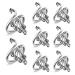 Sibba Adjustable Hook Knitting Crochet Supplies Opening Finger Thimble Yarn Holder Loop Ring Crocheting Counter Kit Stitch Markers Tags Pins Hand Weaving (8 PCS)