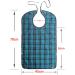 Adult Bib Reusable Washable Clothing Protector Waterproof Extra Long Bibs for Men Women Black Blue - Buy Online on SooperMarket.com