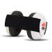 Ems for Kids Baby Ear Defenders - White with Black. The Original Baby Earmuffs Now Made in The USA. Great for Concerts Music Festivals Planes NASCAR Motor Racing Power Tools and More!