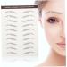 Baluue 42 Pcs Eyebrow Stickers Grooming Shaping Eyebrow Sticker Eyebrow 4d Peel Hair Water Transfer Paper - Buy Online on SooperMarket.com