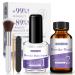 Saviland Professional Natural Acid-Free Nail Dehydrator and Primer Set Non-acid PH Nail Protein Powder Bond Fast Air Dry And No Need To Cure For Gel Polish and Acrylic Powder Application 2X15ml C-2*15ML with nail brush