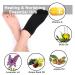 Matengf Moisturizing Gel Spa Socks - 2 Pairs for Men's Cracked Dry Skin Repair | Large Size UK 9-14 | Black - Buy Online on SooperMarket.com