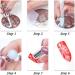 Premium Nail Studio Manicure Stamp Kit - 4 Silicone Sets & Double-Head Nail Art Tools for Home Use - Buy Online on SooperMarket.com