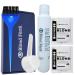 Perfect Blond Hair Dye Toner Lightener Bleaching Powder Kit 120 ml 30 Vol Developer & Brush Glove - By Blond Forte(Blue Lightener) Blue powder