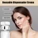 50ML Round Airless Cream Pump Containers Refillable Empty Cream Dispenser Jars Plastic Cream for Lip Balm Sample - Buy Online on SooperMarket.com