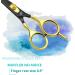 Glamified Glam Hair Cutting Scissors -Sharp Razor Edge Blade Hair Shears Series - 5.5" with Fine Adjustment Stainless Steel Hair Scissors Professional for Men Women & Babies (Black+Gold) - Buy Online on SooperMarket.com
