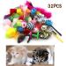 QUOZUO 32 Packs Cat Toys Variety Pack for Kitty Cat Balls with Bells Cat Feather Toy Cat mouse Toys Cat Crinkle Balls Catnip Toys for Indoor Cats Kittens Kitten Toys Assortments - Buy Online on SooperMarket.com