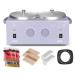 WENMILY 2 * 500ML Double Wax Warmer Wax Warmer For Hair Removal Wax Warmer Kit wax kit for hair removal With 600g Wax beans Wax Sticks Wax Strips Paper WAX Warmer collares Double Pot Wax Warmer