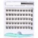 SISILILY 45 Cluster Lashes C Curl DIY Eyelash Extension Kit | Reusable 3D False Eyelashes with Glue and Tweezer | 10/12/14/15/16mm Length | DM04 - Buy Online on SooperMarket.com