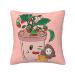 YYHHAOFA Sunflower Seeds and Strawberries Picture Universal Pillowcase for All Seasons 18"x18" : Soft and Comfortable Suitable for car Sofa Black 18 x 18-Inch